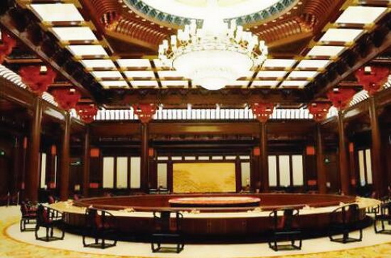 图1雁 栖湖会议报告厅“APEC首脑座椅”