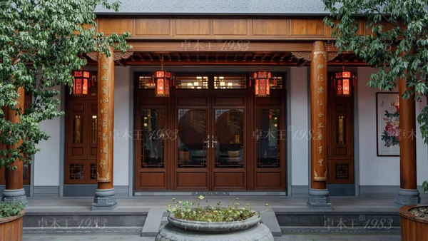 卓木王红木整装丨湖南当代四合院传承祖宅